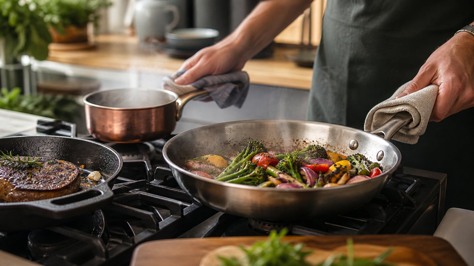 Cookware Materials Explained: How to Choose the Right Pans — related editorial scene